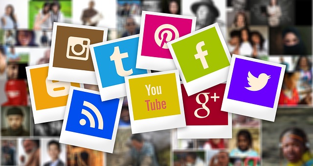 Various social media logos